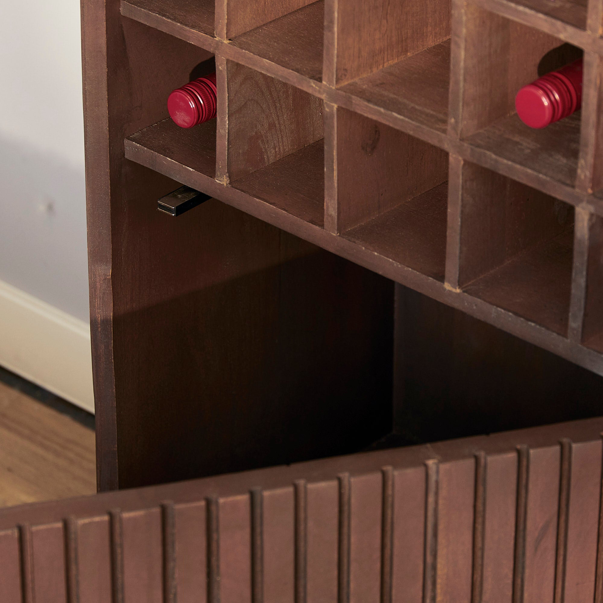 Cave à vin Madison, marron | 55 cm - STF