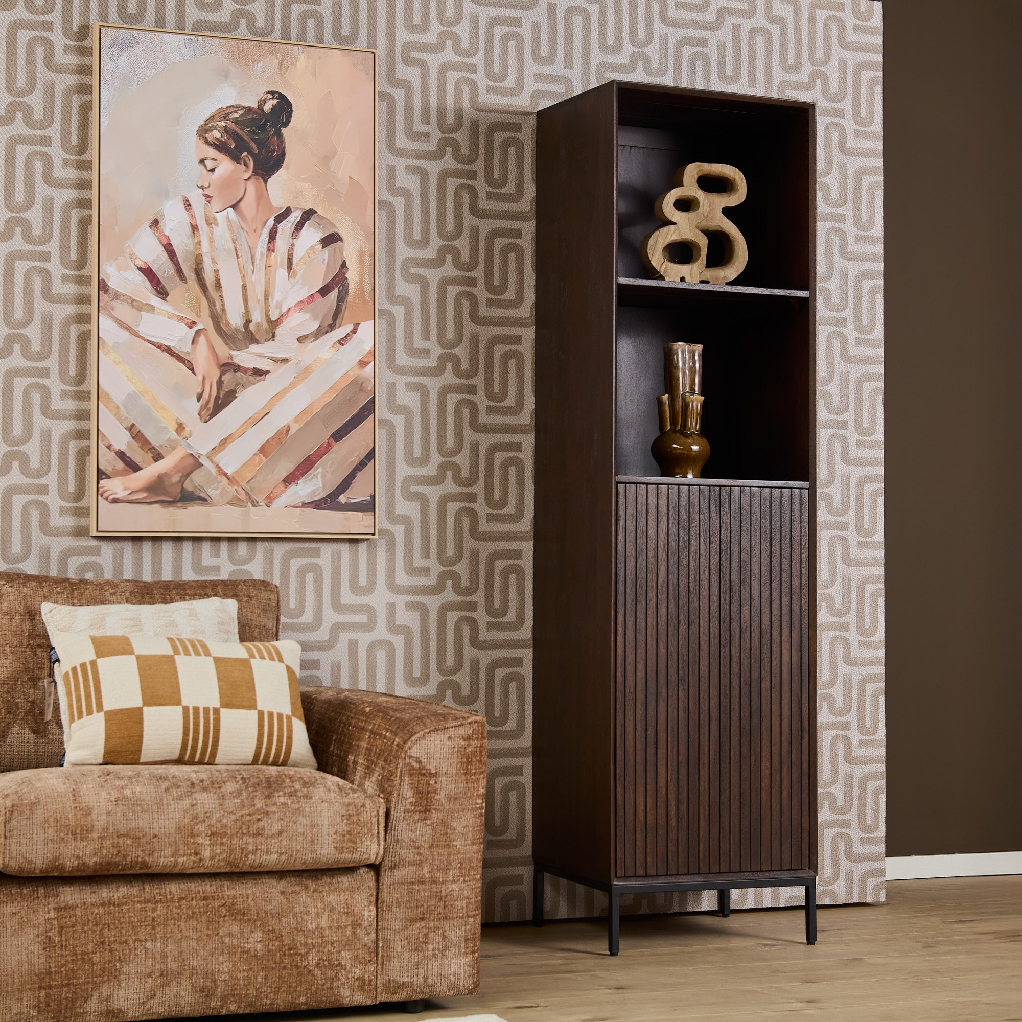 Armoire de rangement Madison Brun | 55 cm - STF