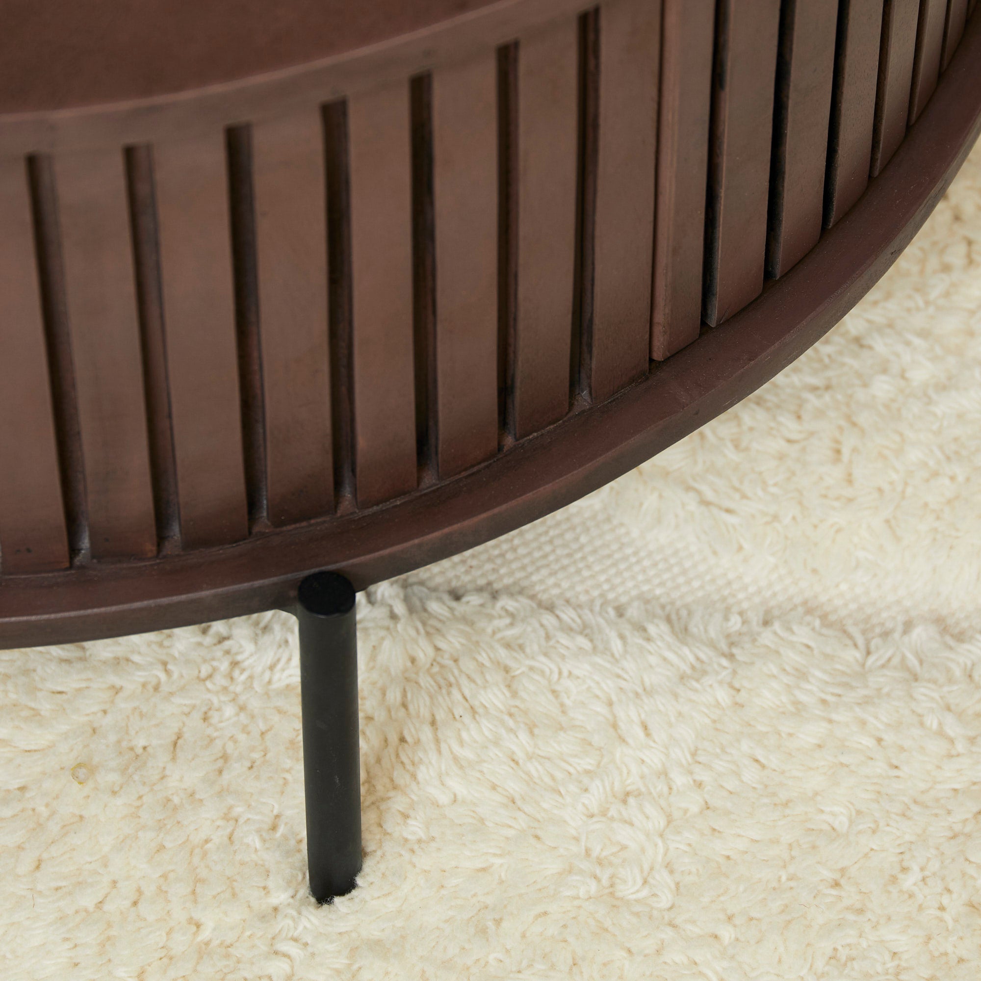 Salontafel Madison bruin | 80 cm | rond - STF