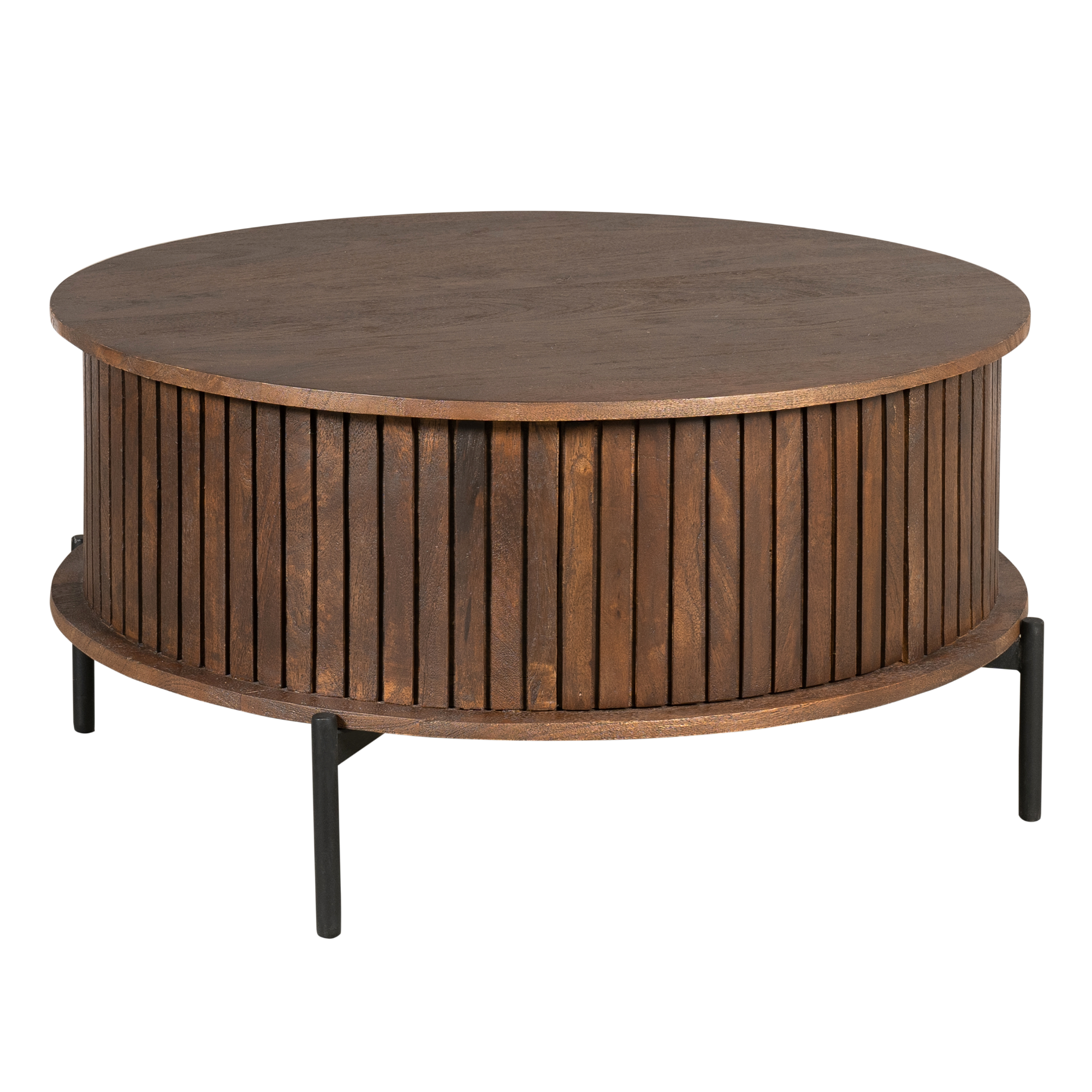 Salontafel Madison bruin | 80 cm | rond - STF