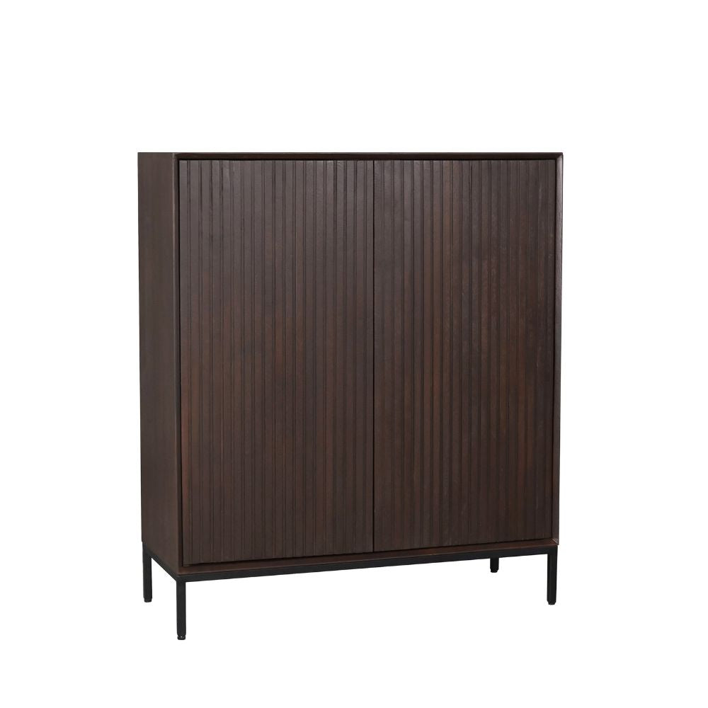 Bergkast Madison bruin mangohout - STF