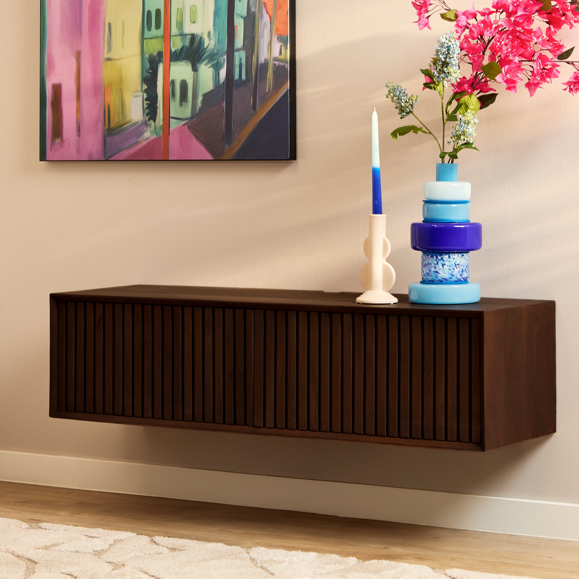 Zwevend tv-meubel Madison Brown | 120 cm - STF