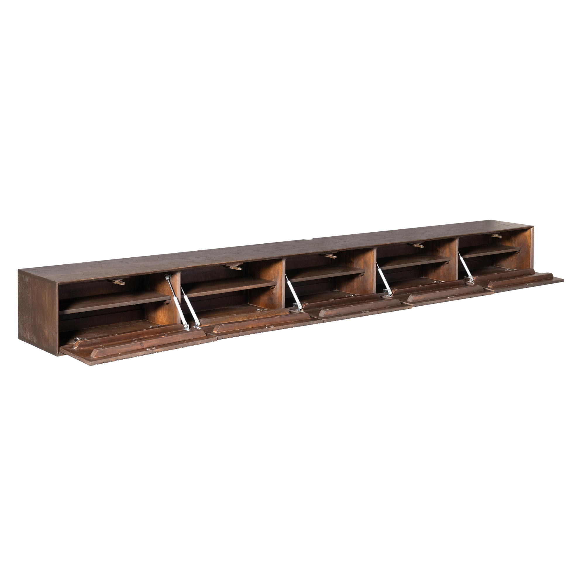 Zwevend tv-meubel Madison Bruin | 280 cm - STF