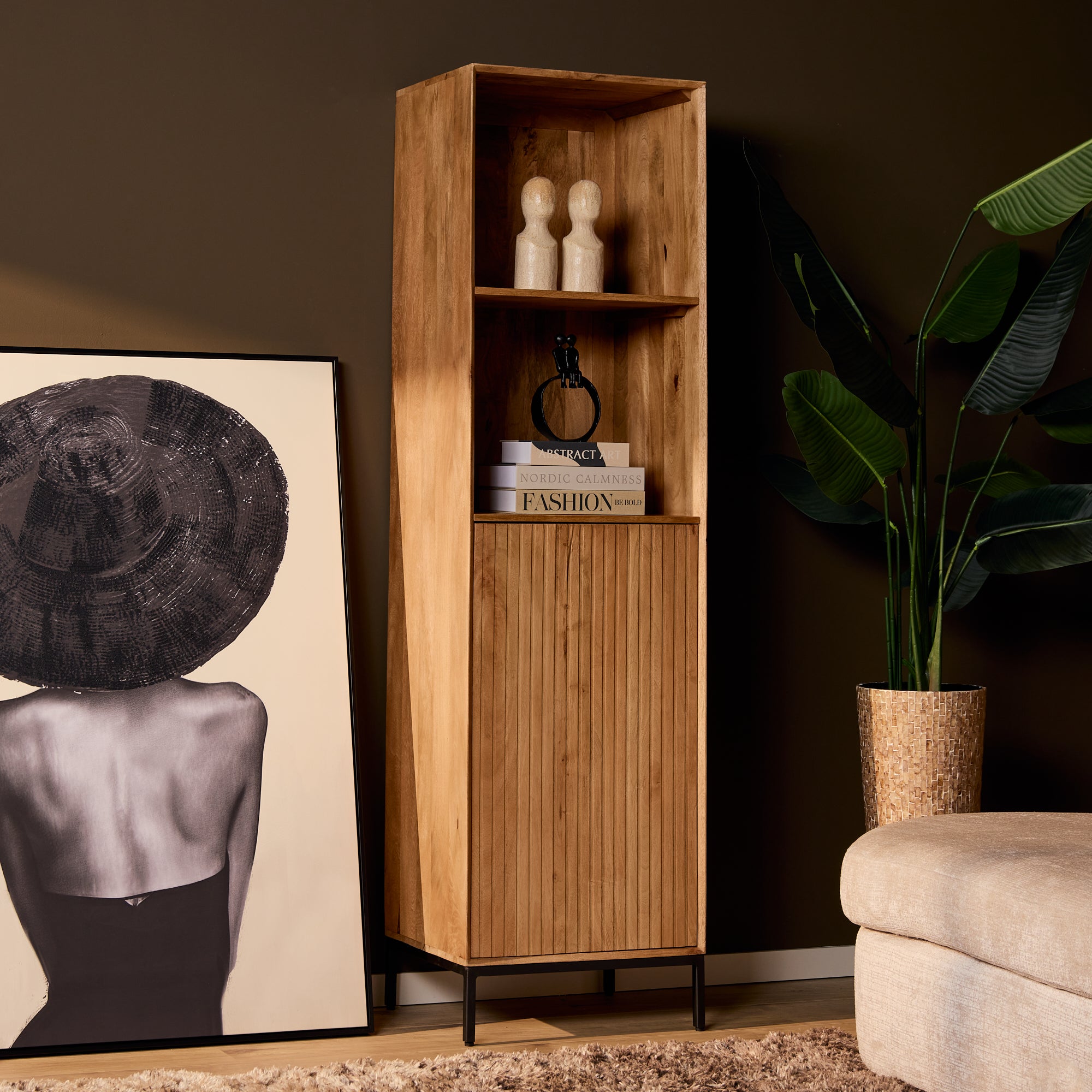 Bergkast Madison Natuurlijk | 55 cm - STF