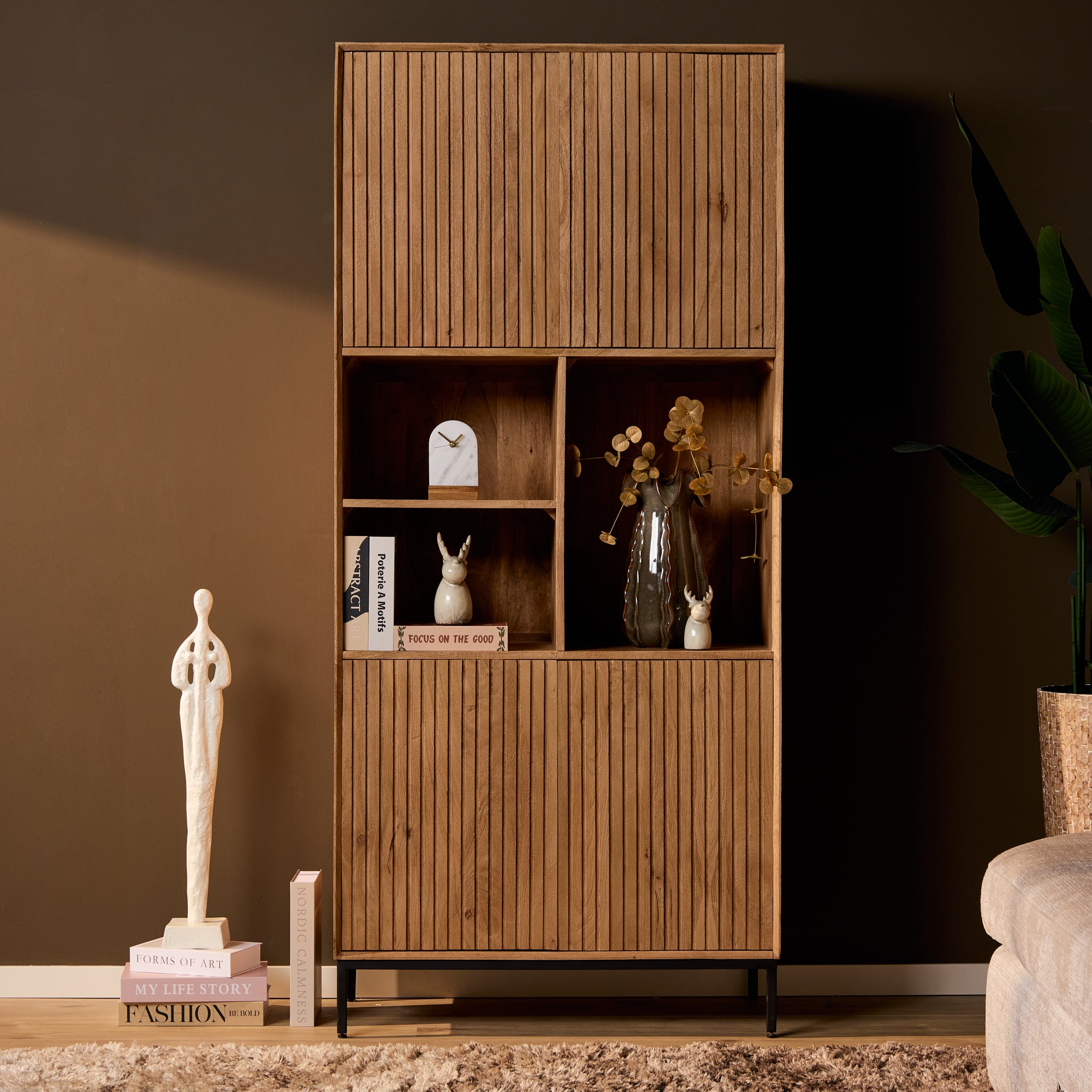 Vakkenkast Madison Naturel | 90 cm - STF