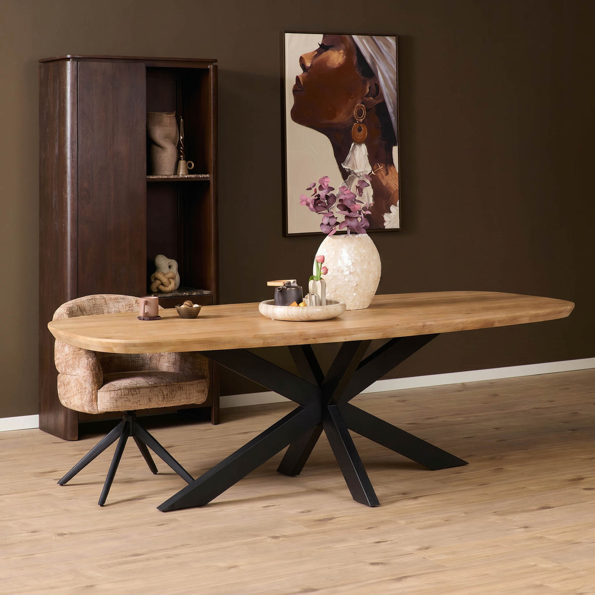 Eettafel Madison Naturel | 280 cm | Deens ovaal - STF