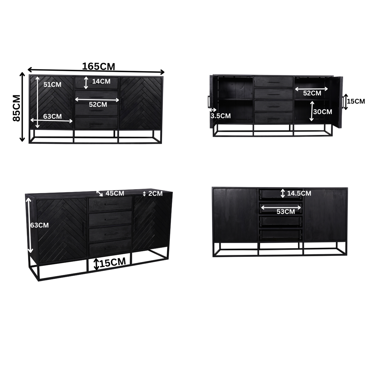 Dressoir New York | 165 cm - STF