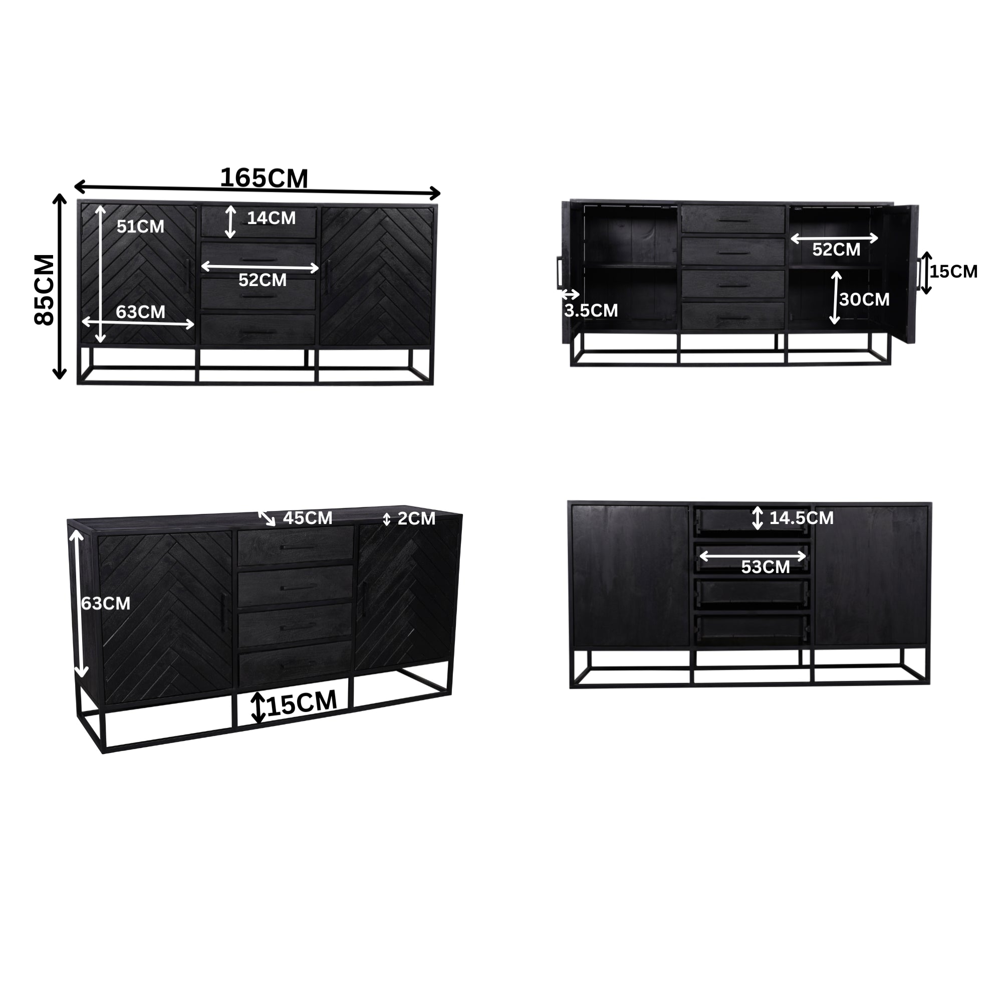 Dressoir New York | 165 cm - STF