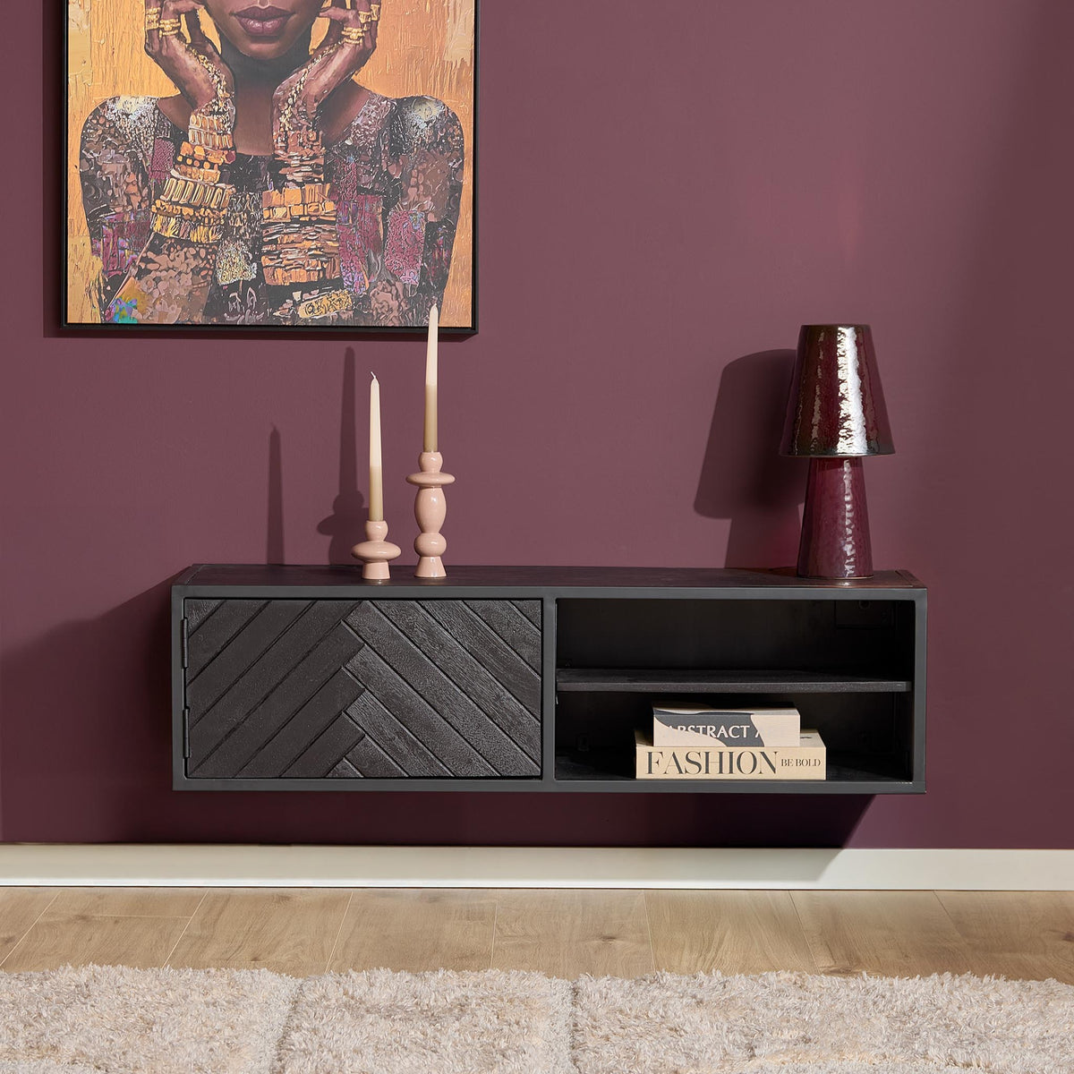 Meuble TV suspendu New York | 120 cm - STF