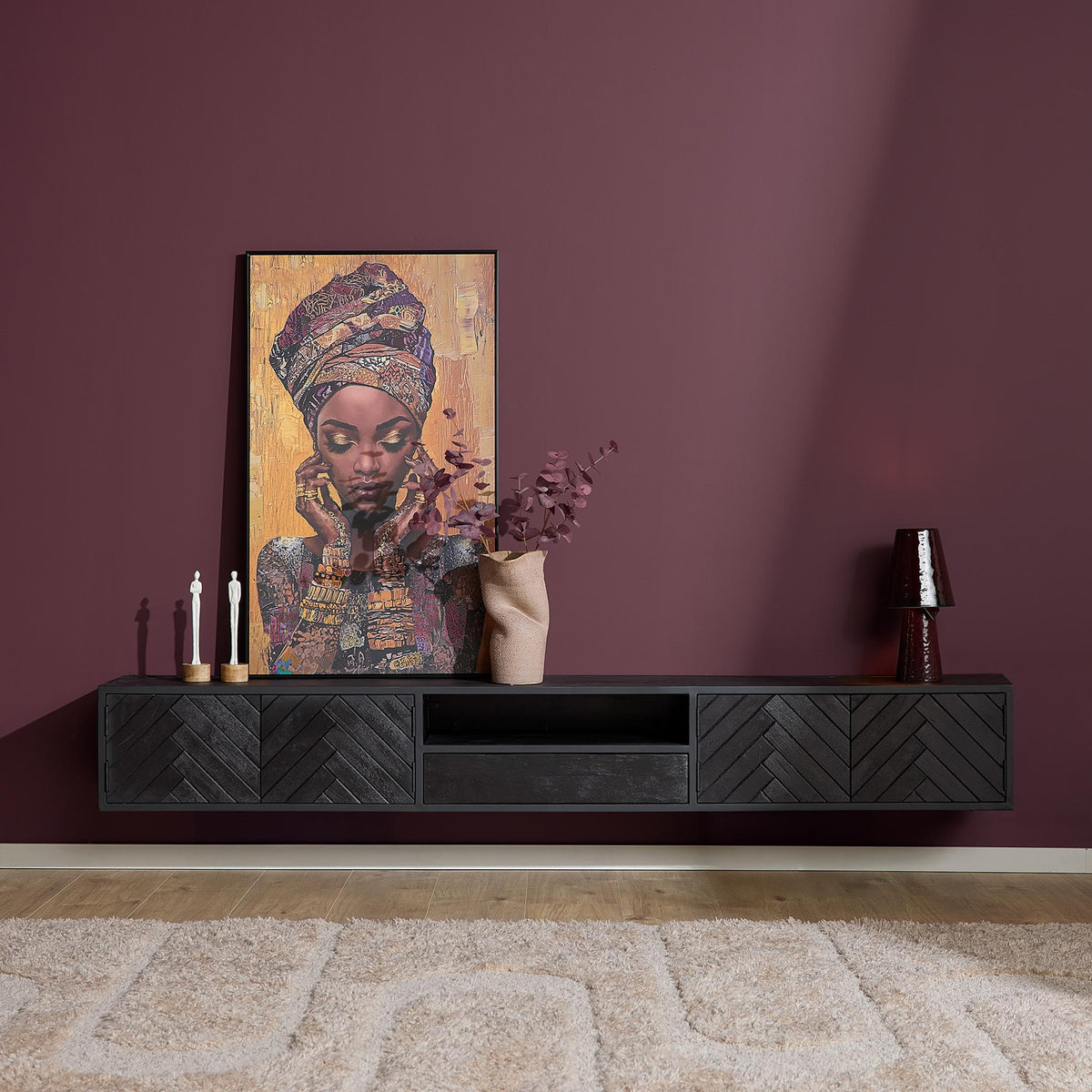 Meuble TV suspendu New York | 200 cm - STF