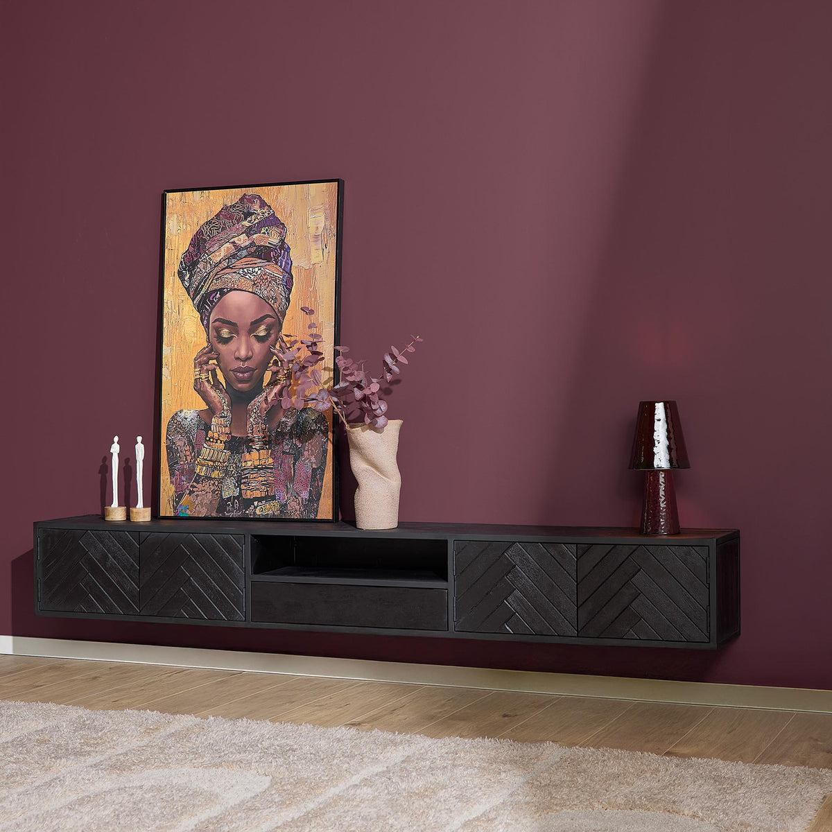 Meuble TV suspendu New York | 200 cm - STF