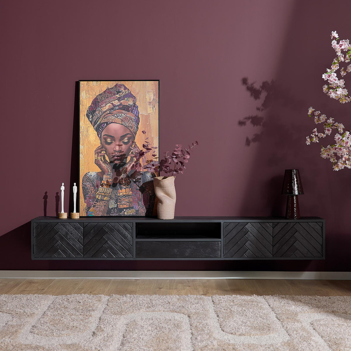 Meuble TV suspendu New York | 240 cm - STF