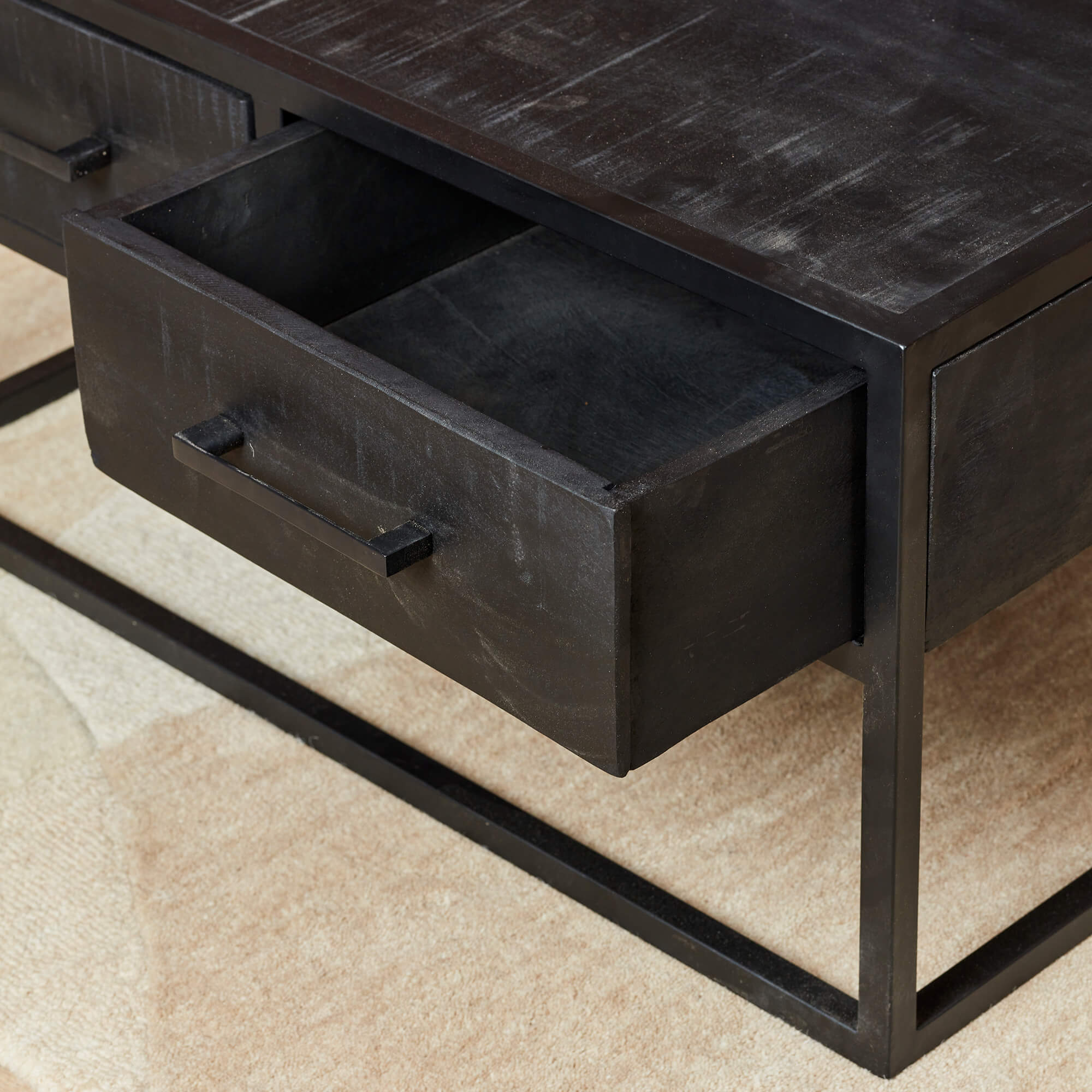 Salontafel Denver Zwart | 80x80 cm - STF