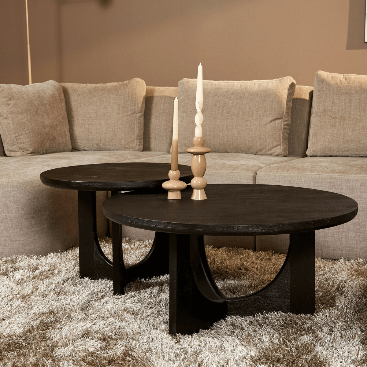 Salontafel Guus | Zwart | 60 cm - STF