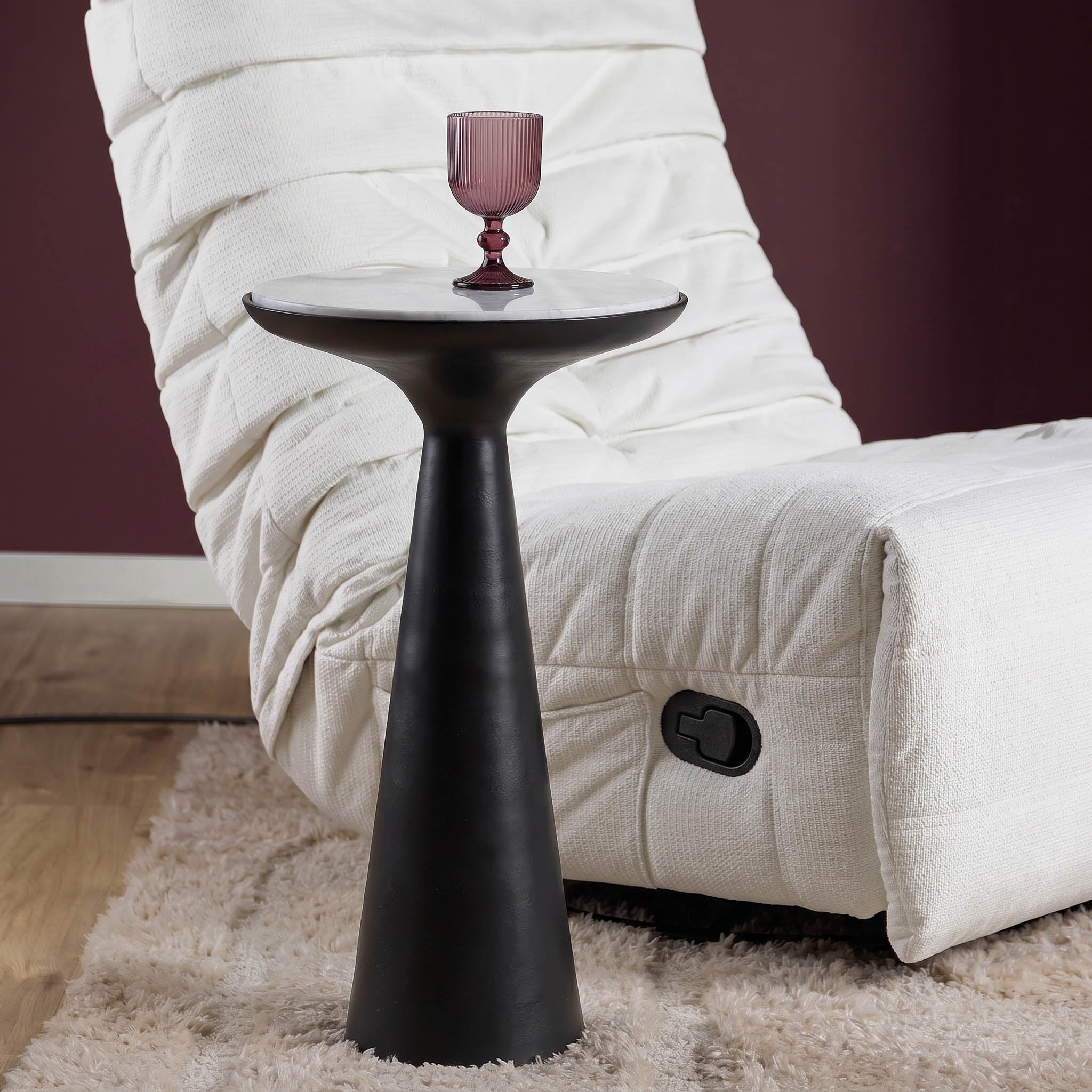 Bijzettafel Essy | Zwart | 38 cm - STF
