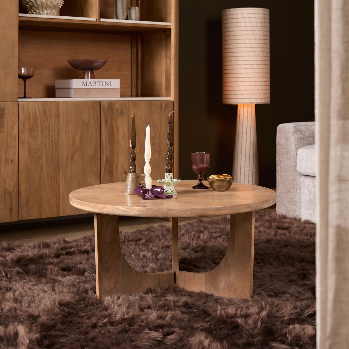 Salontafel Guus Naturel Mangohout 80 cm - STF