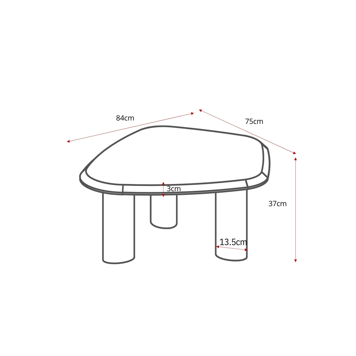 Salontafel Nuvé | 84 cm - STF