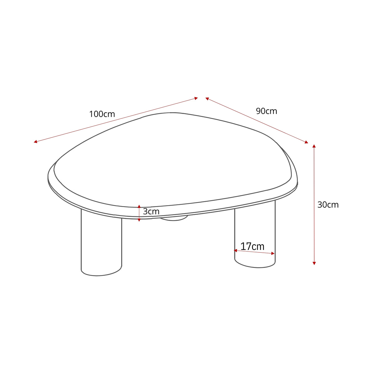 Salontafel Nuvé | 100 cm - STF