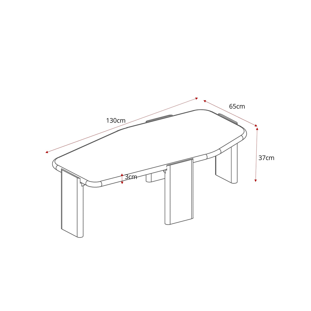 Salontafel Silva | 130 cm - STF