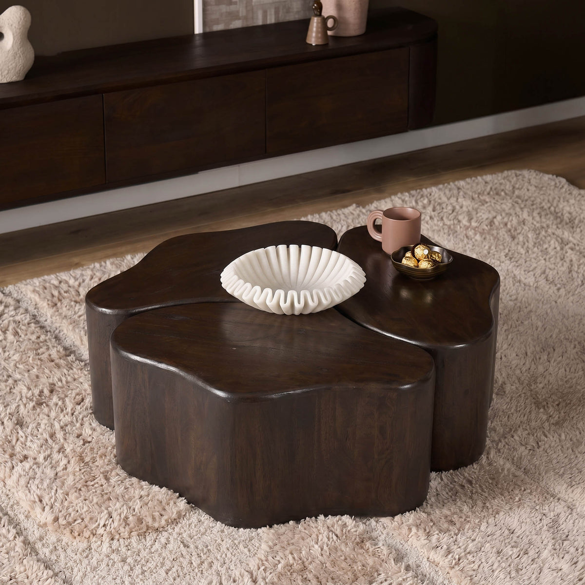 Salontafel Elara Mangohout Bruin 115 cm - STF