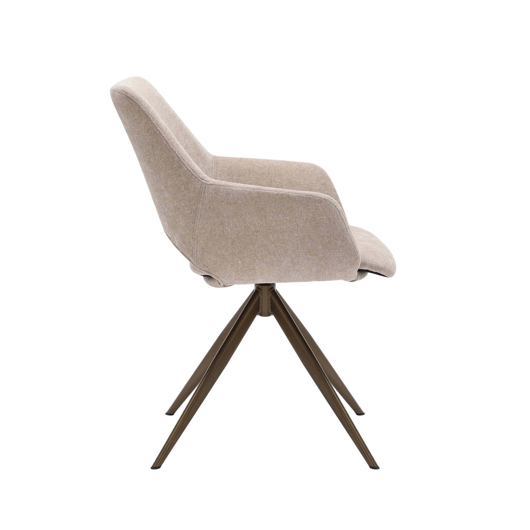 Eetkamerstoel Daisy draaibaar| Beige - STF