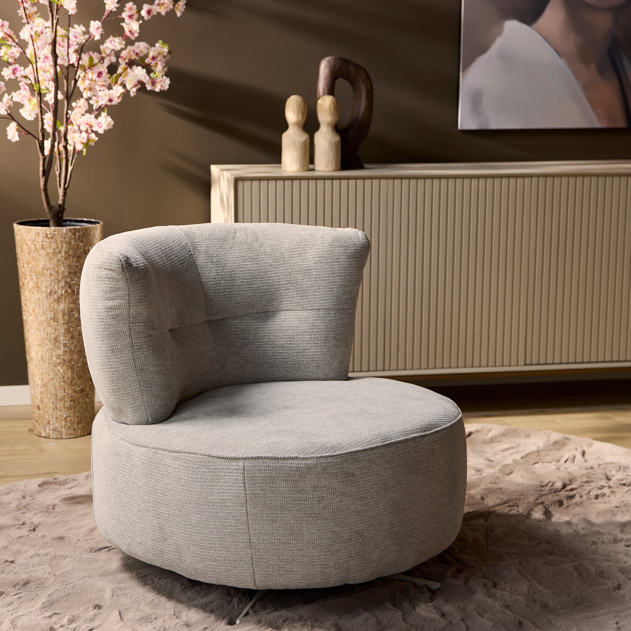 Fauteuil Fien | Gris clair - STF