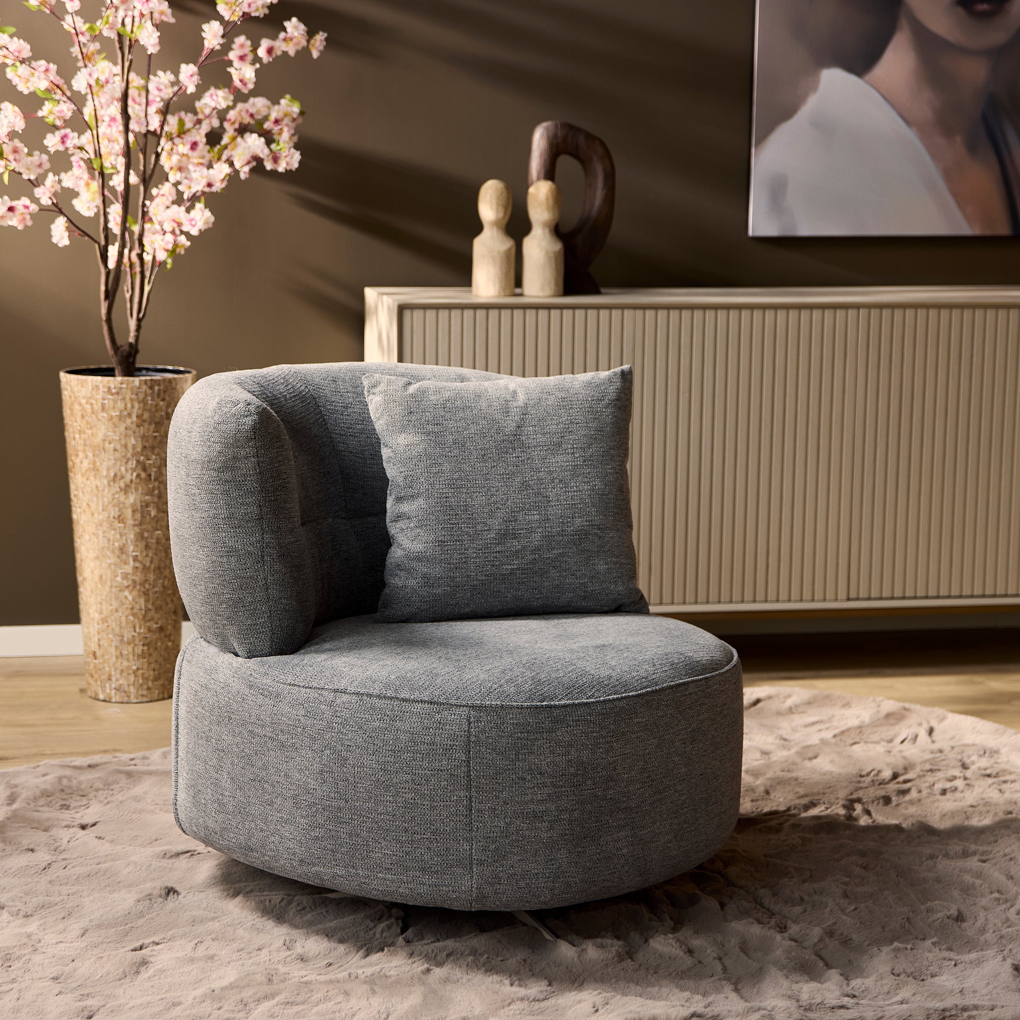 Fauteuil Fien | Gris - STF