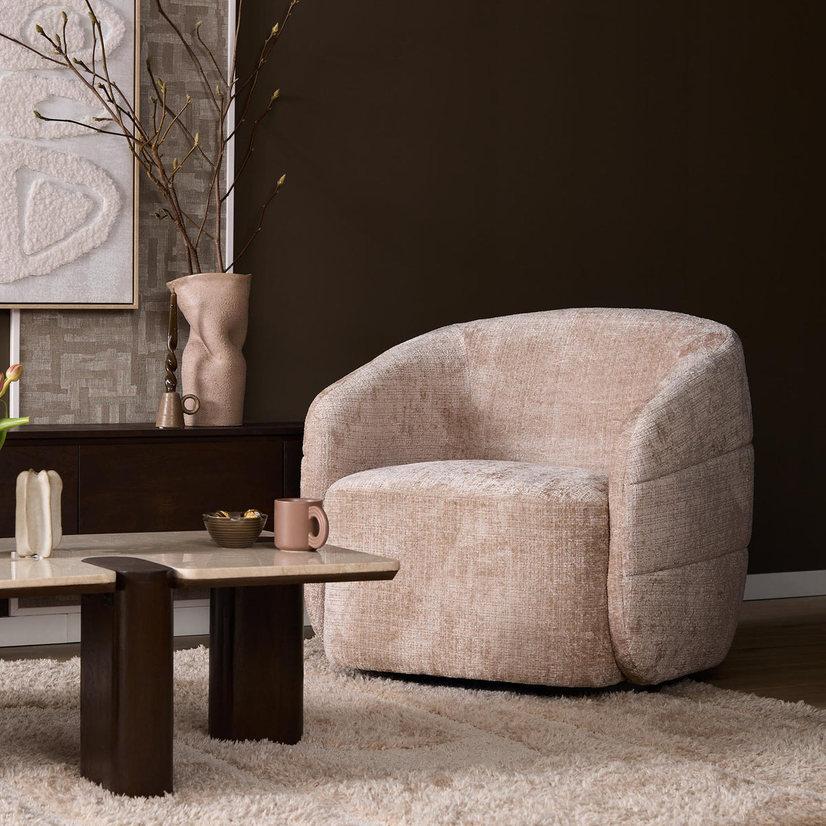 Fauteuil Yara | beige - STF