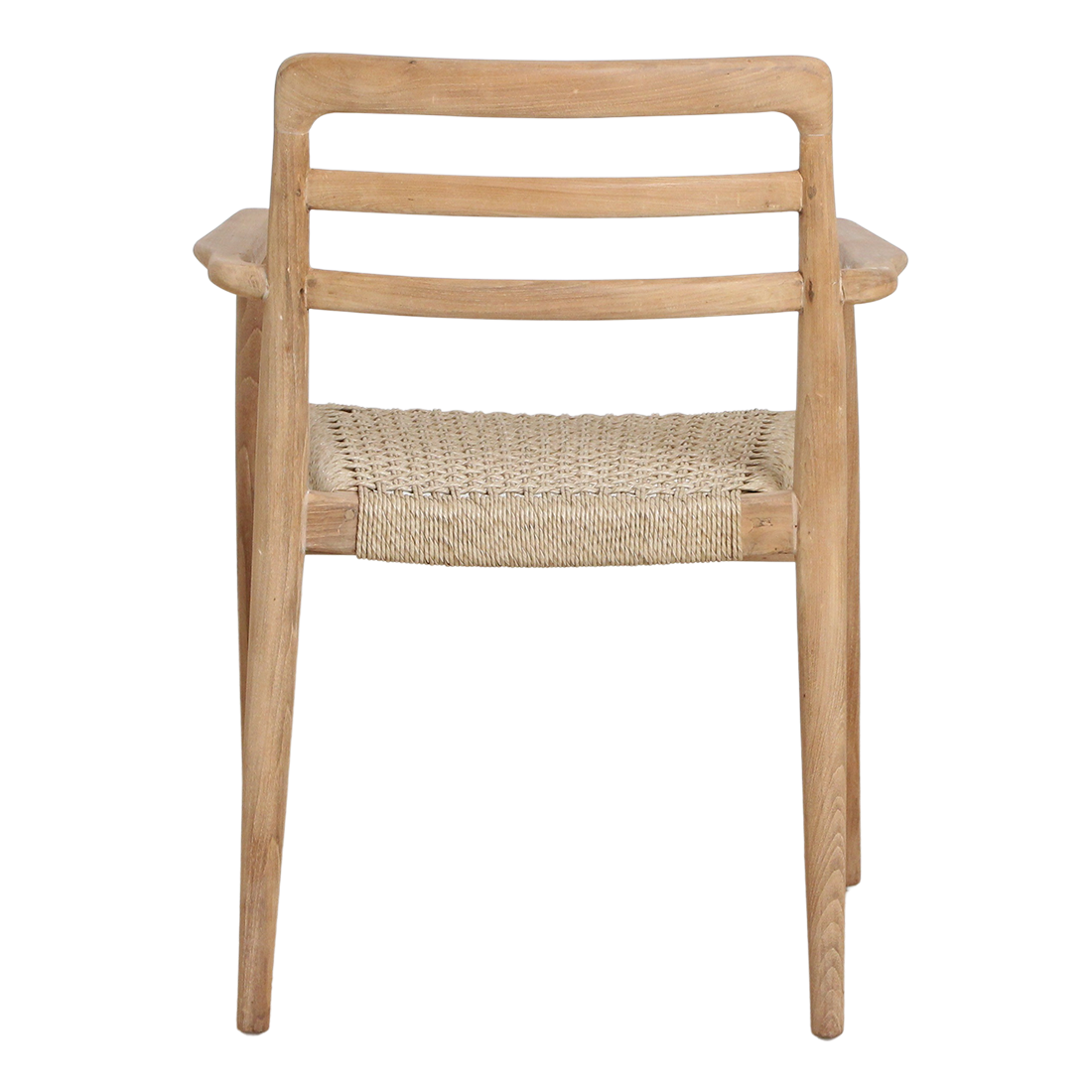 Verano teak tuinstoel met armleuning - Naturel (prijs = set van 2)
