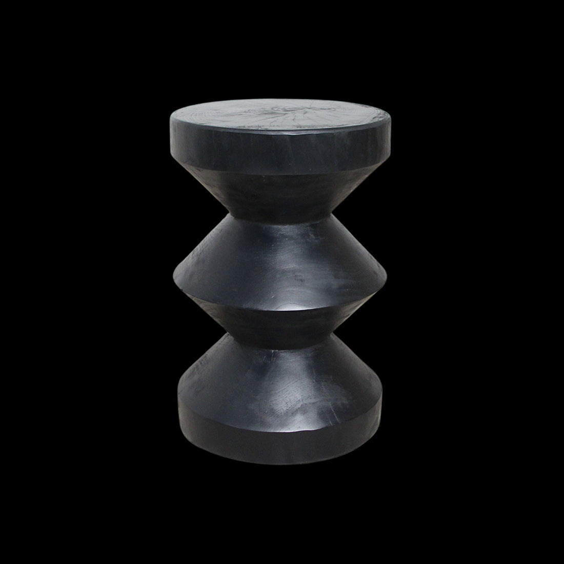 Bijzettafel Rizo teak zwart - RAW