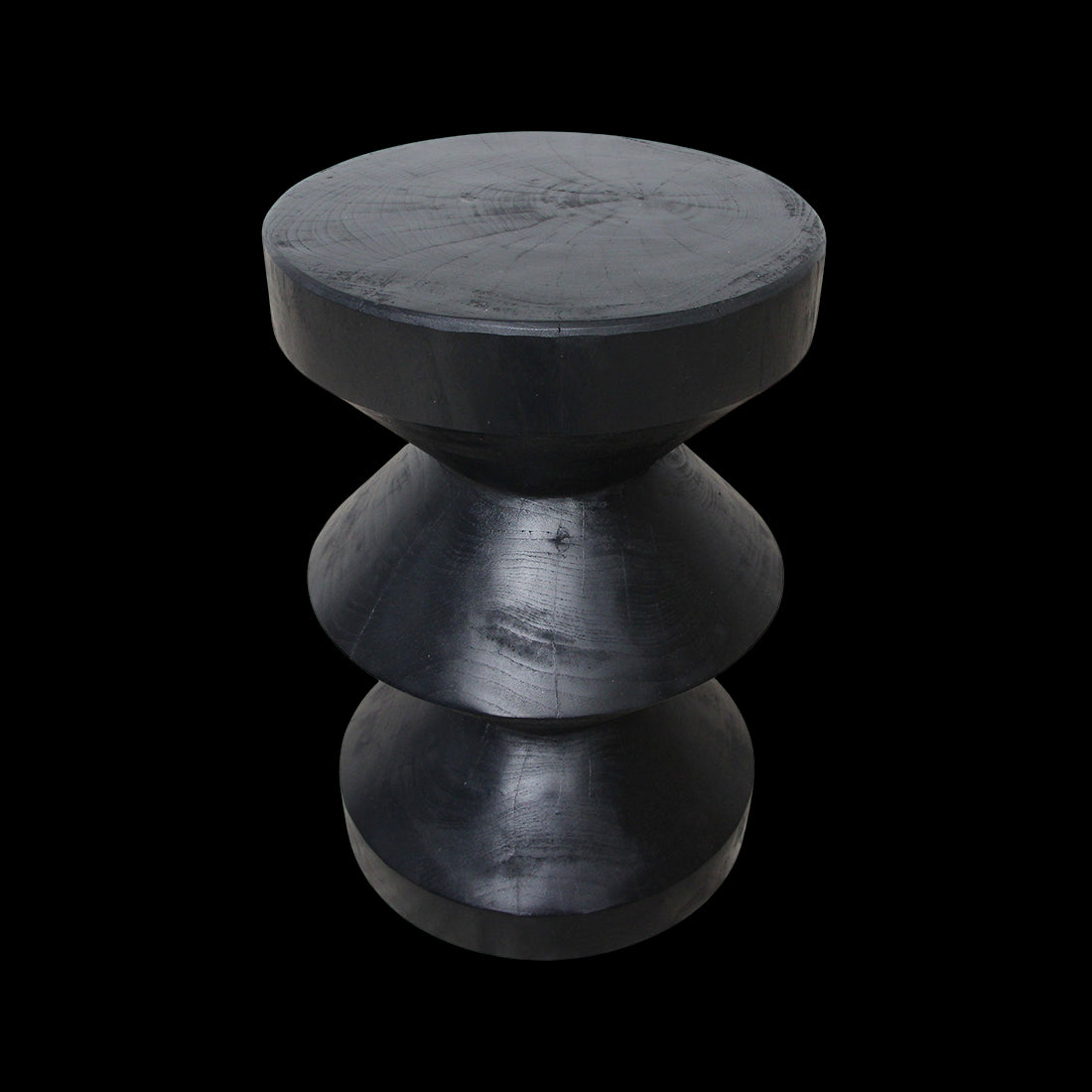 Bijzettafel Rizo teak zwart - RAW