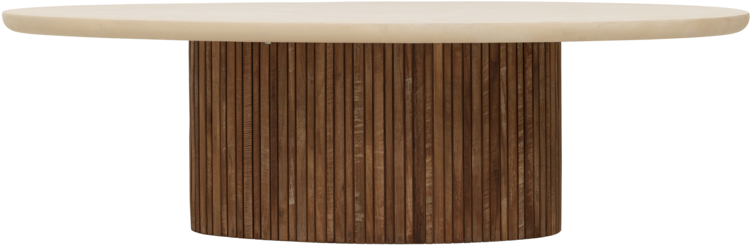 Salontafel Lagoon  Pebble teakhout/mortex ovaal - DTP - VANAF JANUARI