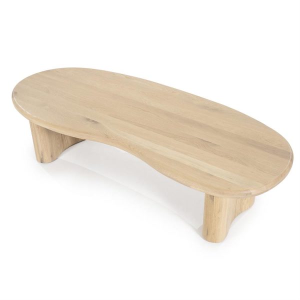 Salontafel Josh bruin of naturel eikenhout - Eleo
