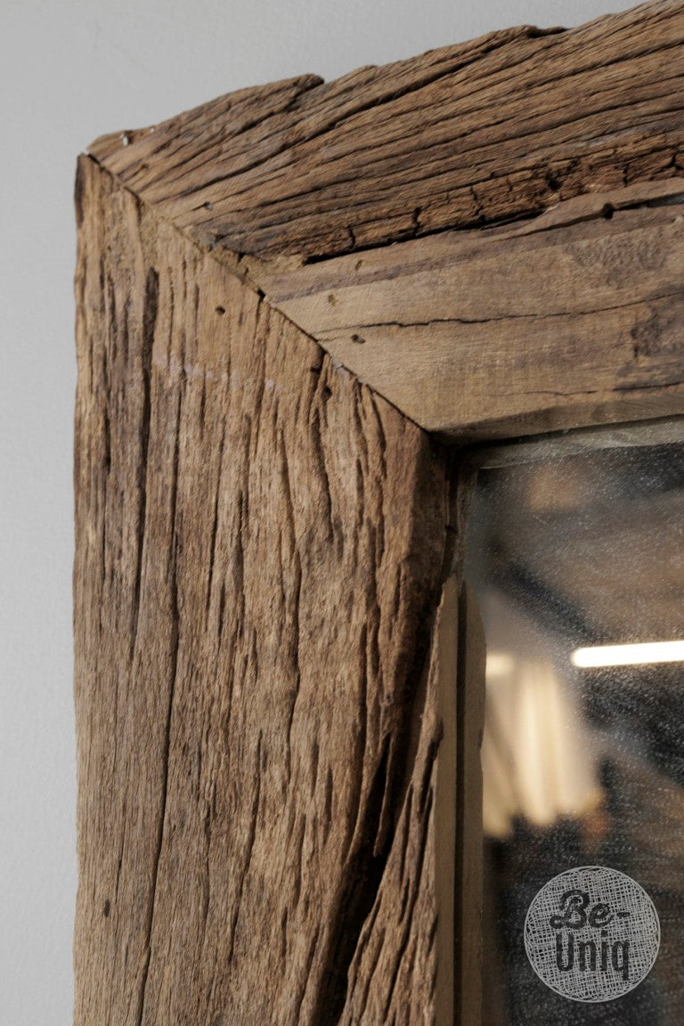 Spiegel Tribal medium of small - oud hout