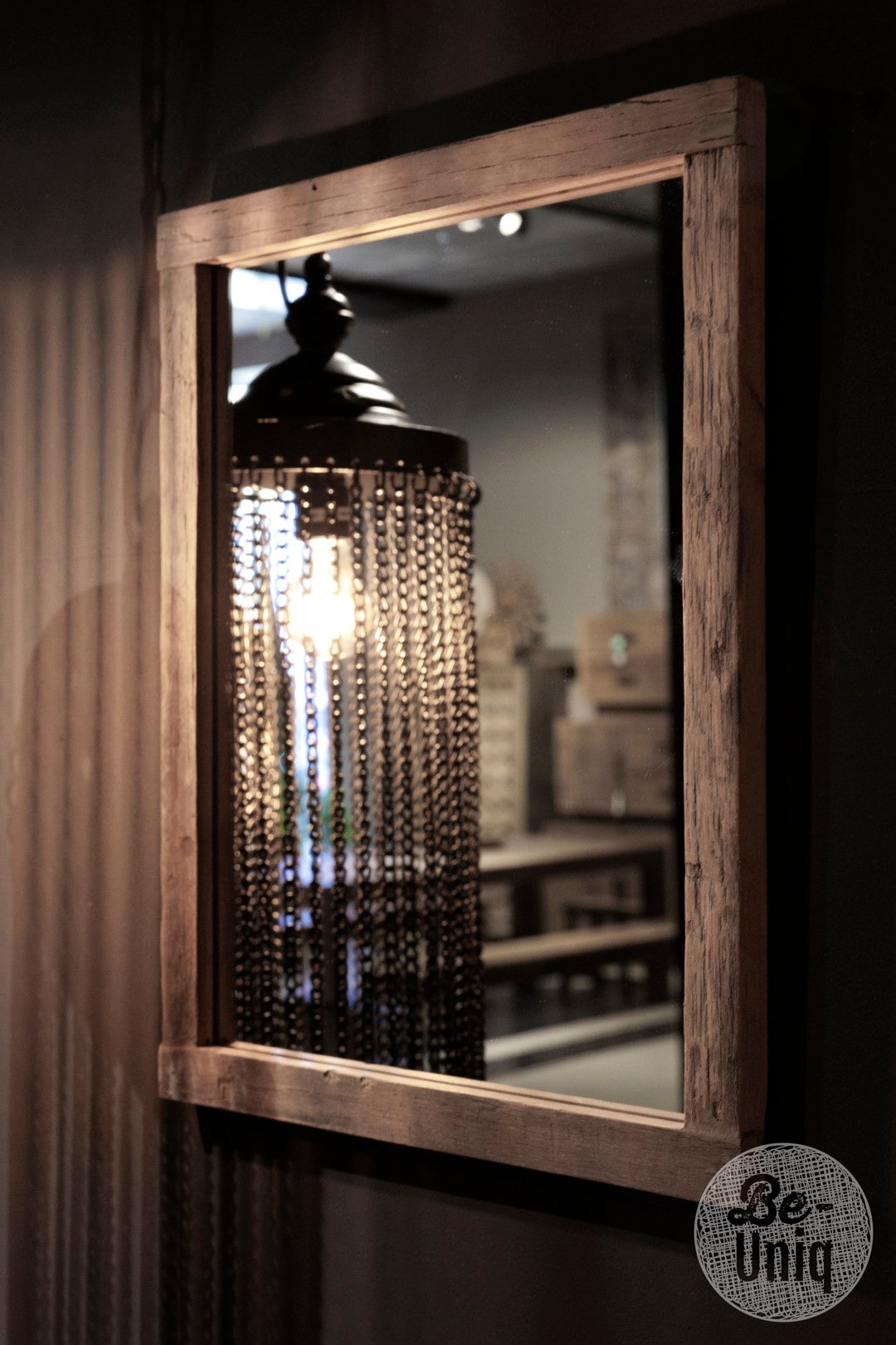 Spiegel Sofia oud hout