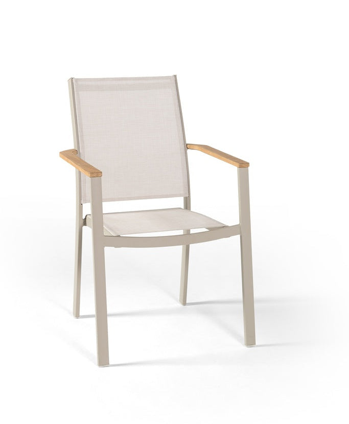 Outdoor stapelbare armstoel Brisbane - GESC