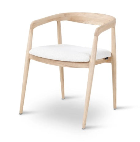 Armstoel Adele eik naturel-kussen incl., maatwerk - VDC