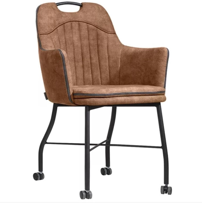 Armstoel Floria: mosgroen, liver, antraciet of cognac - MX