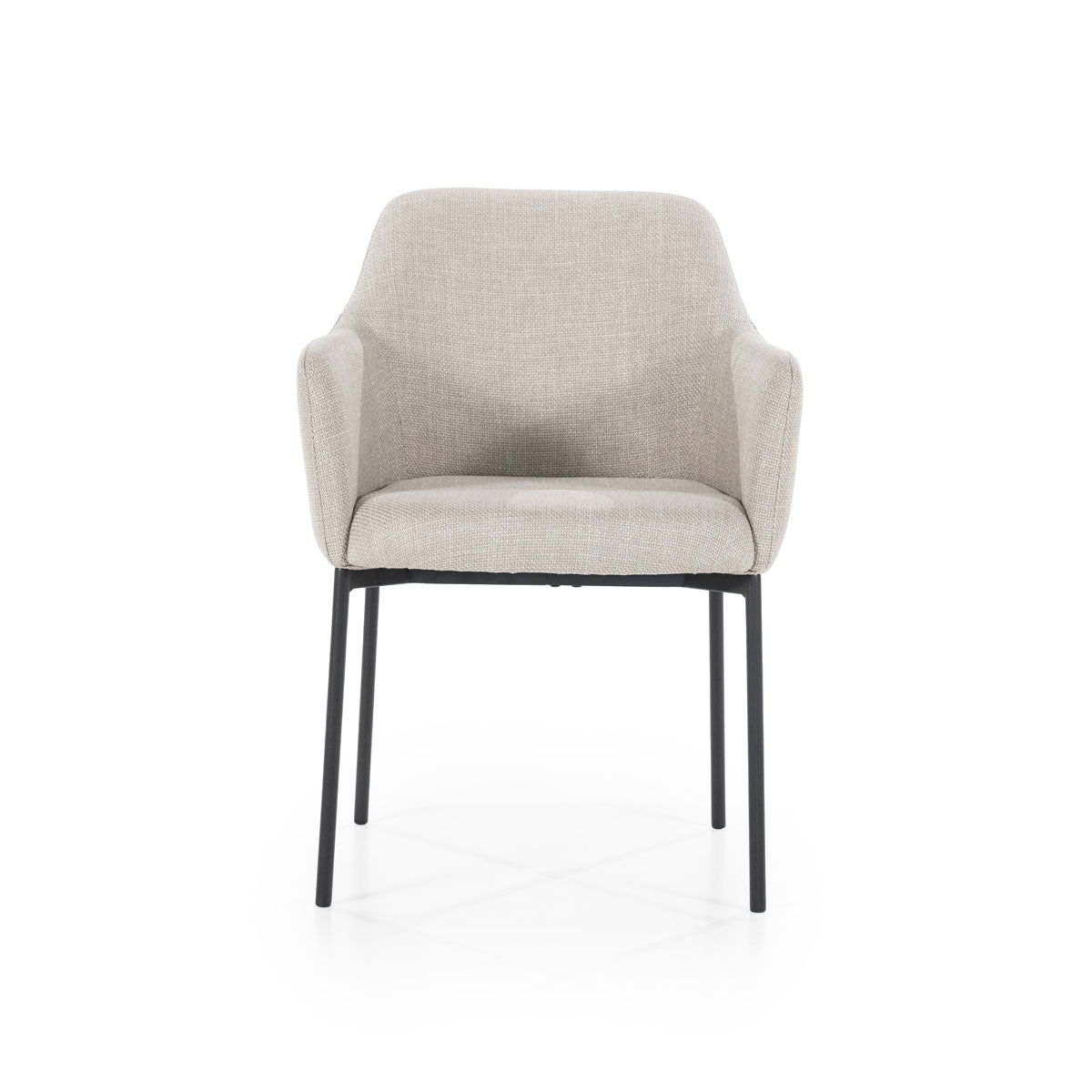 Armstoel Paul: taupe, antraciet beige of mosterd - ELEO
