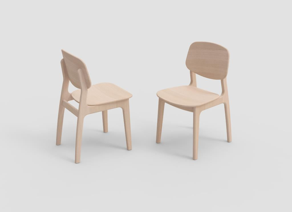 Eetkamerstoel Sento eik massief (4 kleuren) - THS