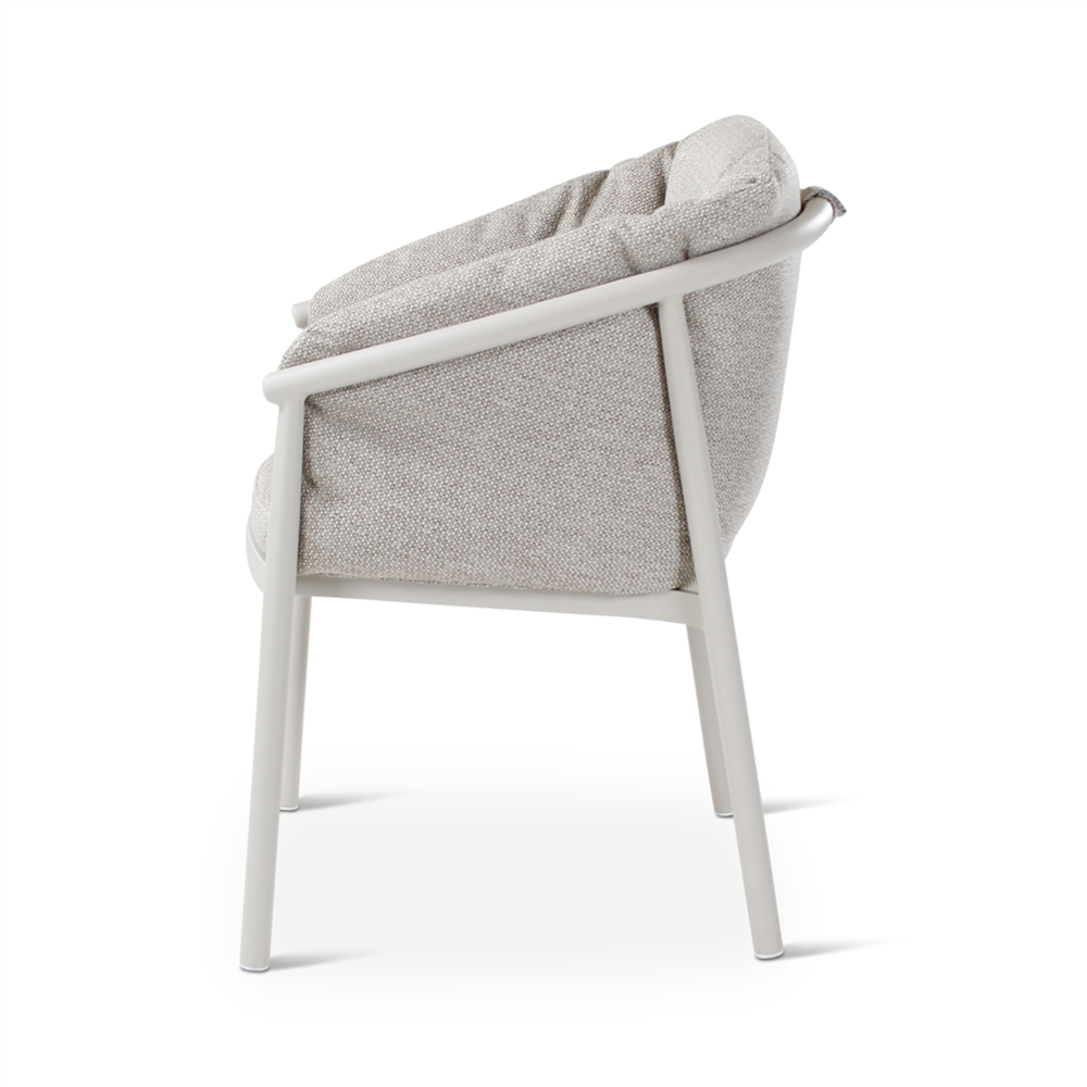 Stoel outdoor Liv - alu sand - inclusief kussens Dune - VDC