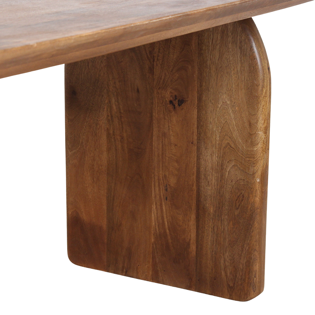 Table à manger 200 à angles arrondis brun - RAW