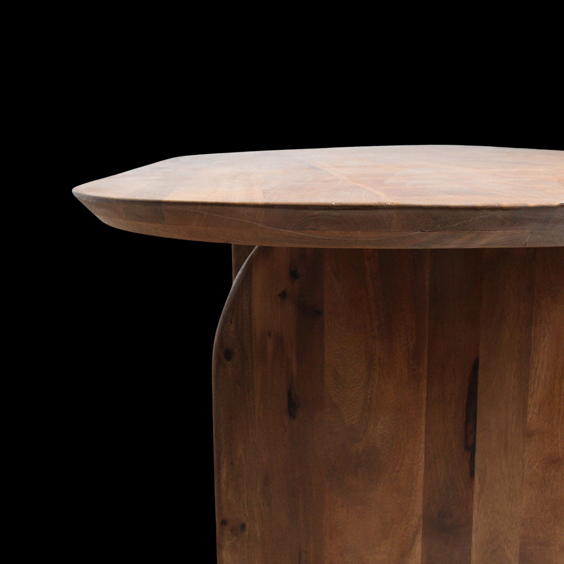 Eettafel 200 met afgeronde hoeken bruin - RAW