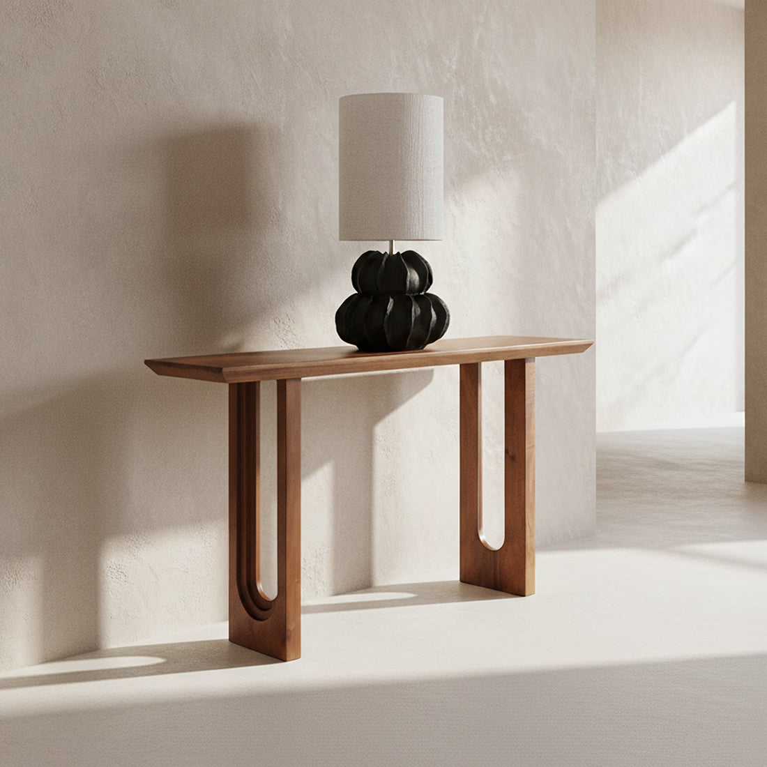 Bullnose mangohouten wandtafel  - RAW