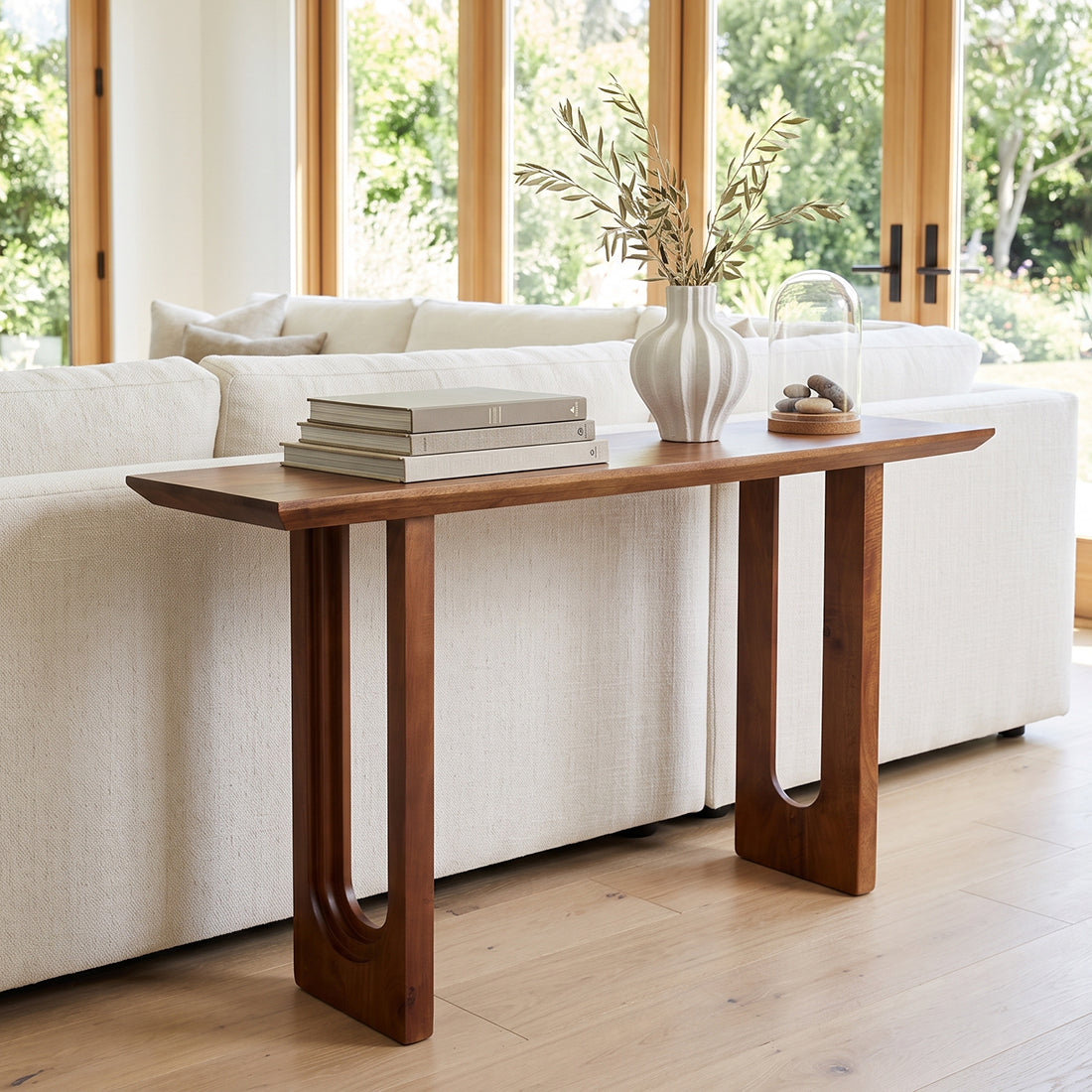 Bullnose mangohouten wandtafel  - RAW