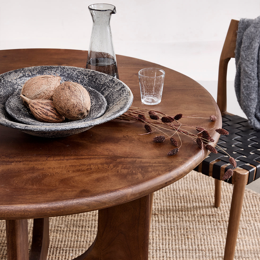 Eettafel Bullnose rond mango - RAW