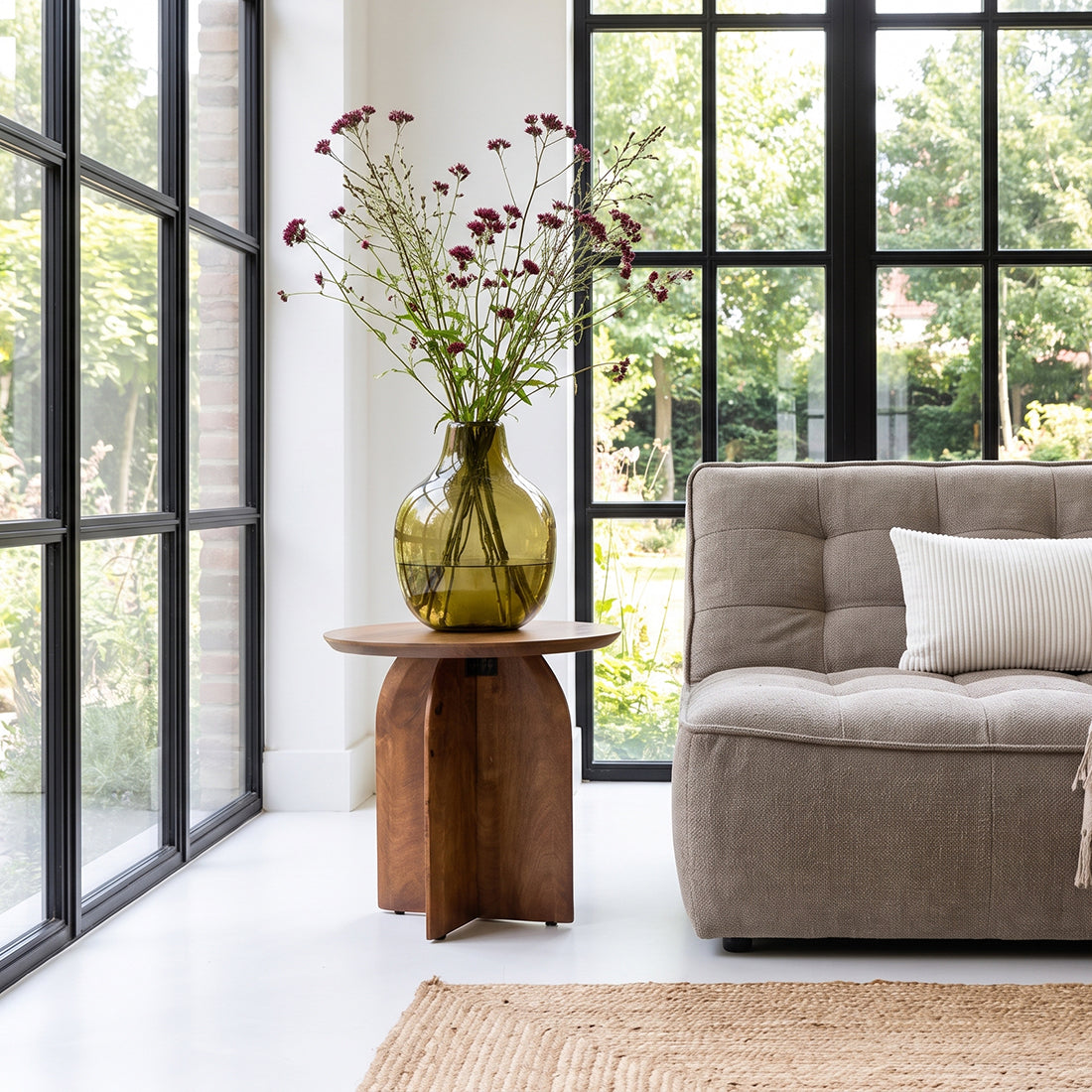 Table d’appoint Bullnose manguier - RAW