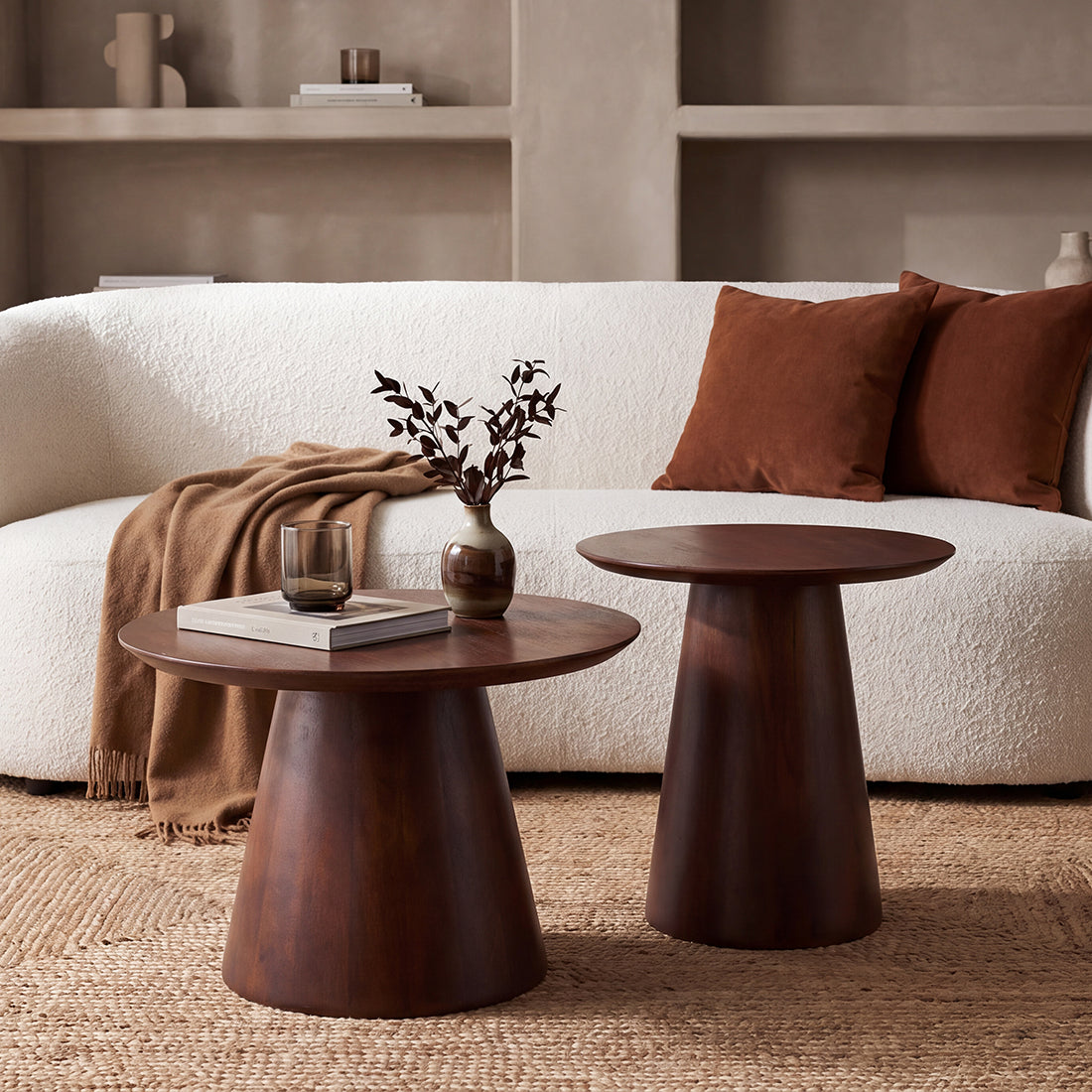 Table d’appoint Bullnose manguier - RAW