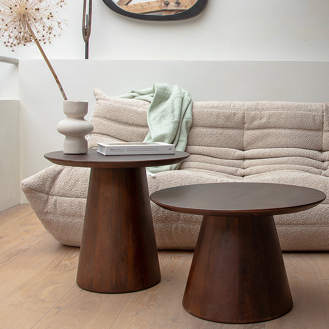 Table d’appoint Bullnose manguier - RAW