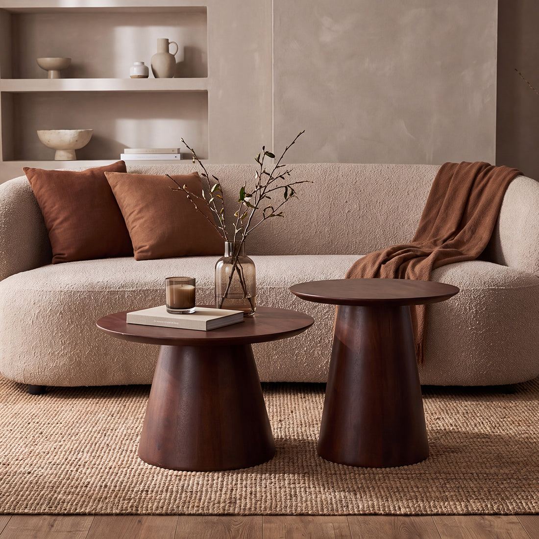 Table d’appoint Bullnose manguier - RAW